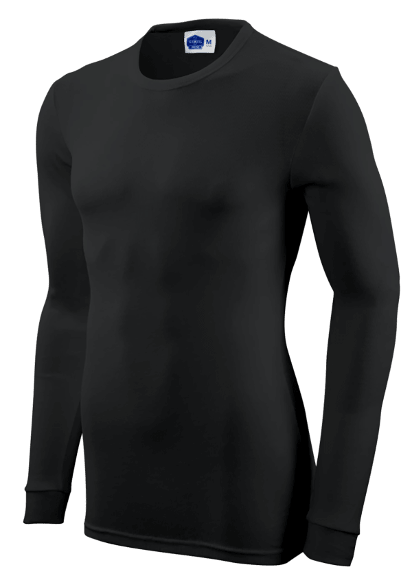 IceKing, Thermal Long Sleeve Top, IKLS - Black (Size: 5XL)