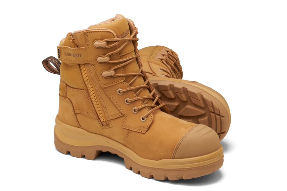 Blundstone 8560 Rotoflex Zip Sided Safety Boots - Wheat - 06