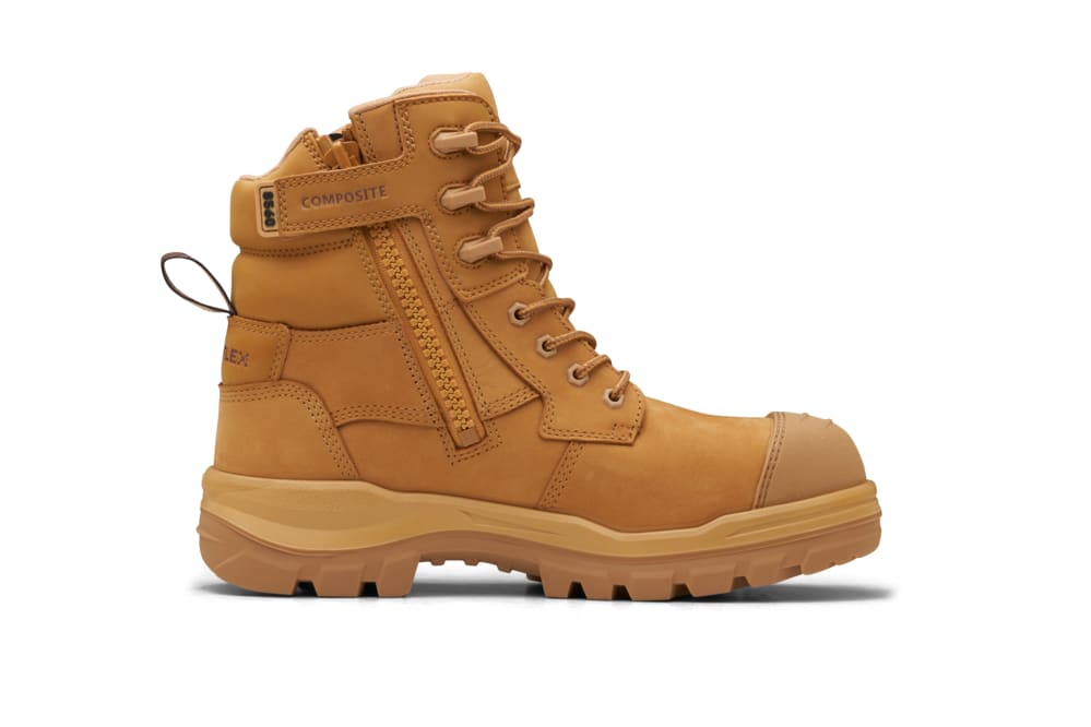 Blundstone 8560 Rotoflex Zip Sided Safety Boots - Wheat - 08