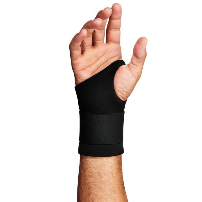 Ergodyne Ambidextrous Single Strap Wrist Support - Black (Size: M)