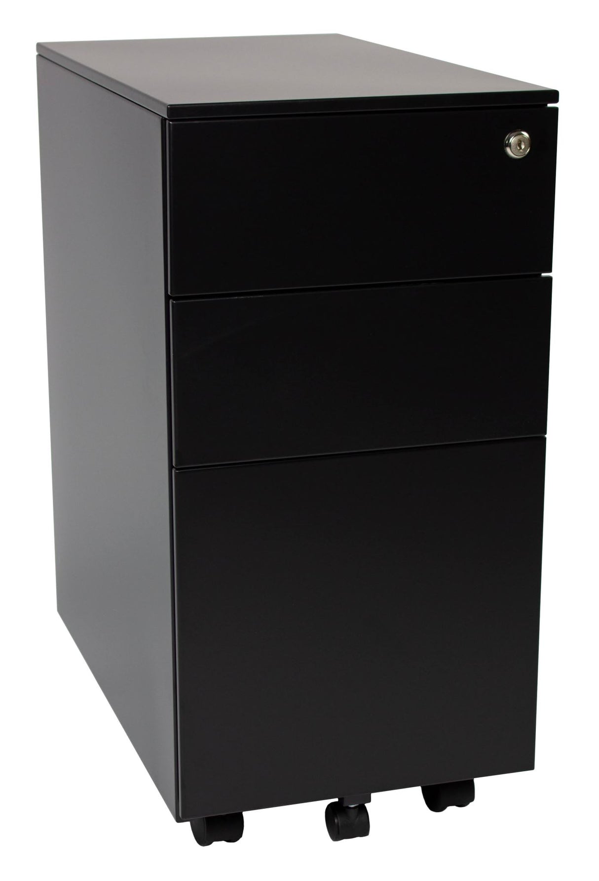 Steelco Slimline Pedestal Black Satin 300mm Wide (Each)