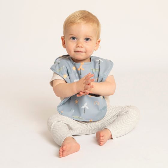 Recycled Pouch Bib - Sage - All4Ella