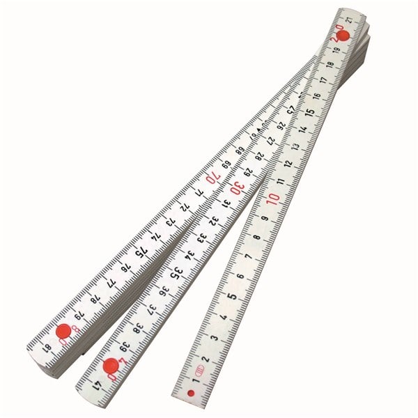 Double Sided Folding Rule Fibreglass Metric 2000mm