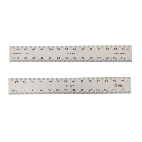 Stainless Steel Double Sided Rule Metric 300mm