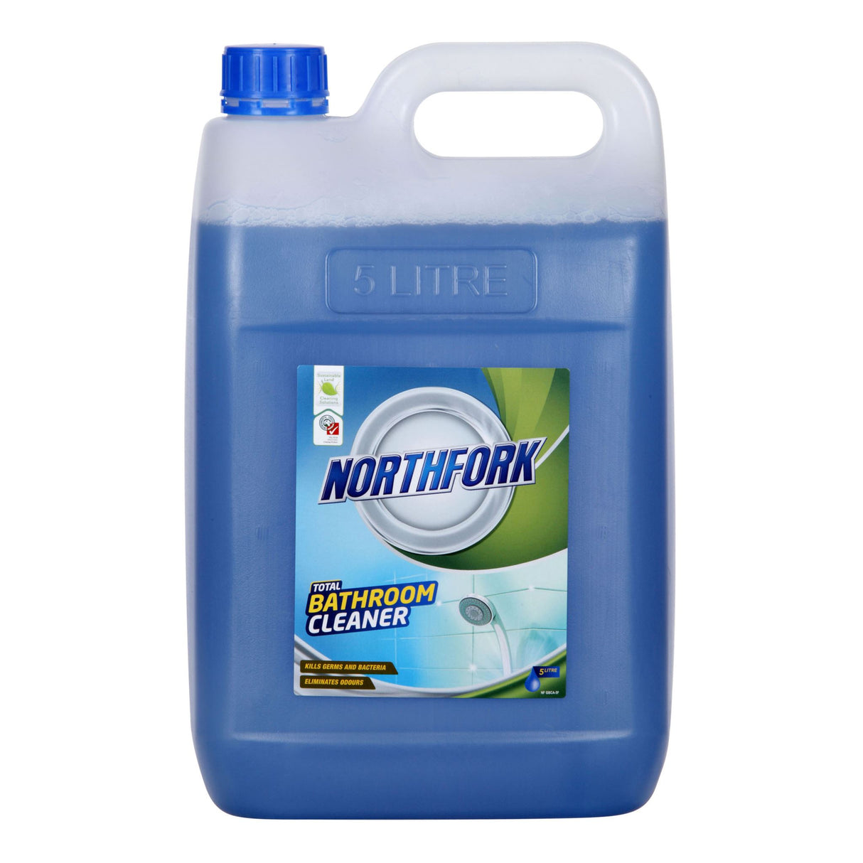 5L Northfork Geca Total Bathroom Cleaner, eco-friendly multi-surface cleaner for tough grime and germs, fresh fragrance.