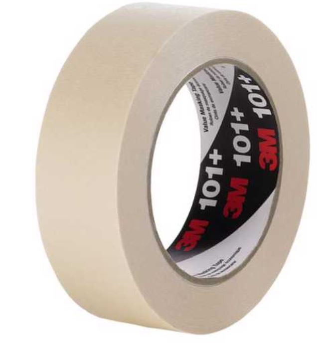 3M 101+ Value Masking Tape - 24mm x 55m - 1 - Roll