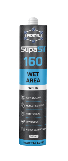 Admil SupaSil 160 Wet Area Off White-300ml (Each)