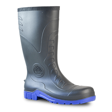 Bata Handyman Safety Gumboots - Black/Blue - 08