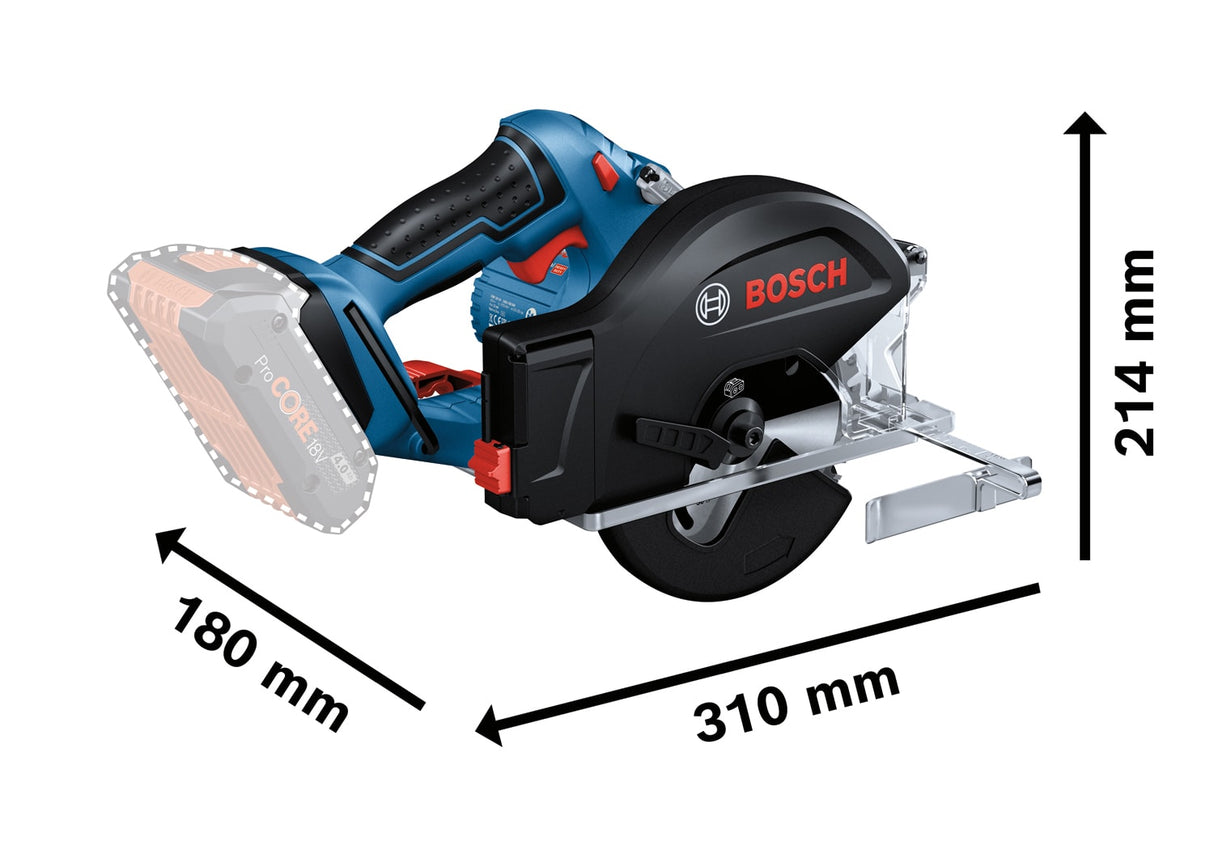 Bosch GKM 18V-50 Cordless Metal Circular Saw 136mm (Skin Only)