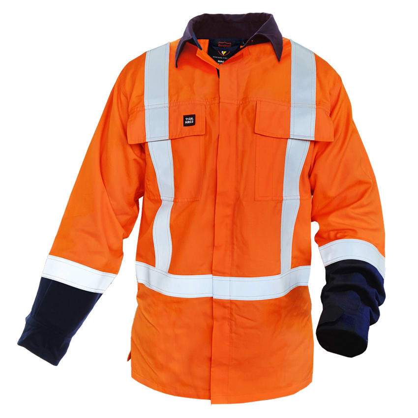 Safe-T-Tec, 11cal TTMC-W17 FR Jacket, 851148 - Orange/Navy - 6XL