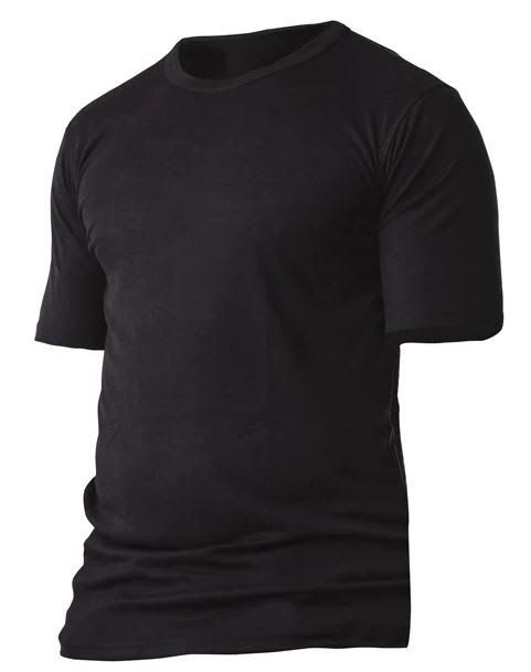 Kaiwaka, Thermal Short Sleeve Top, TKT3010 - Black (Size: 2XL)