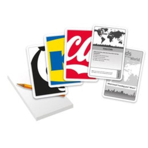 Exciting trivia game featuring 50 cards about iconic brands and pop culture trends for ages 12 and up.