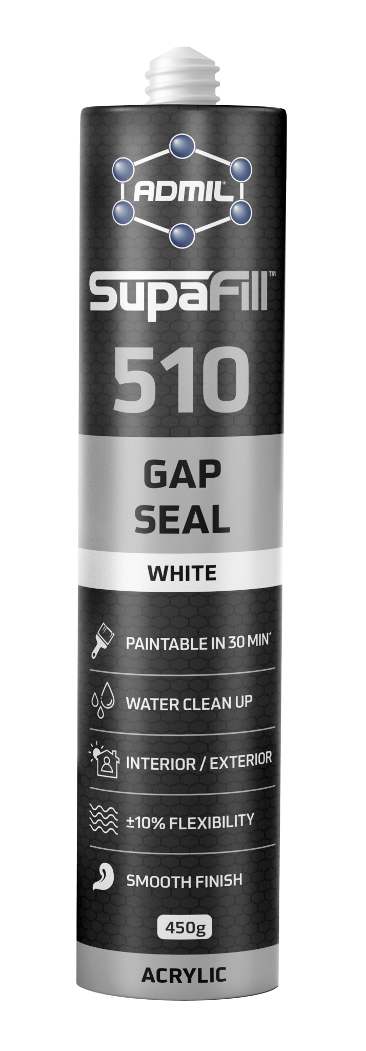 Admil SupaFill 510 Gap Seal White 450g