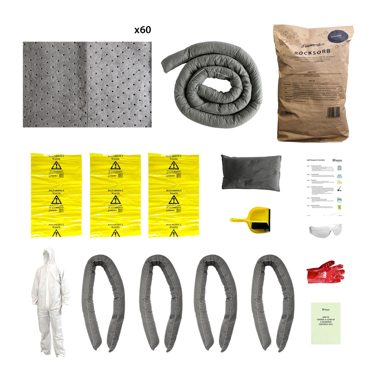 REFILL, Hazero Spill Kit, General Purpose, 100L