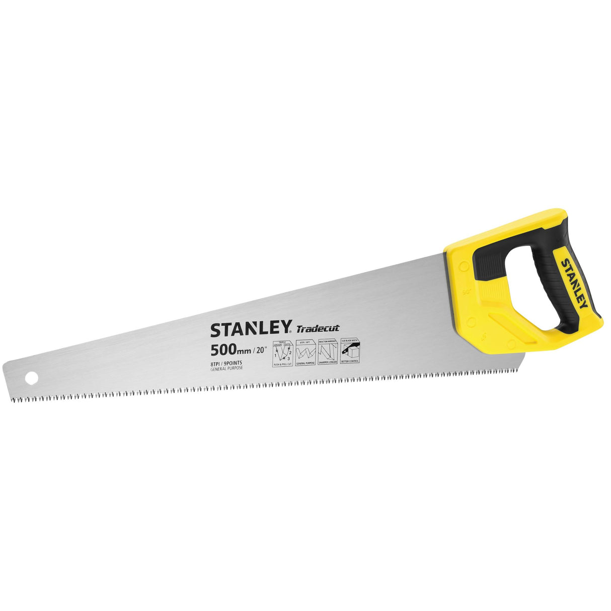 Stanley Tradecut Handsaw 8TPI 20"/500mm