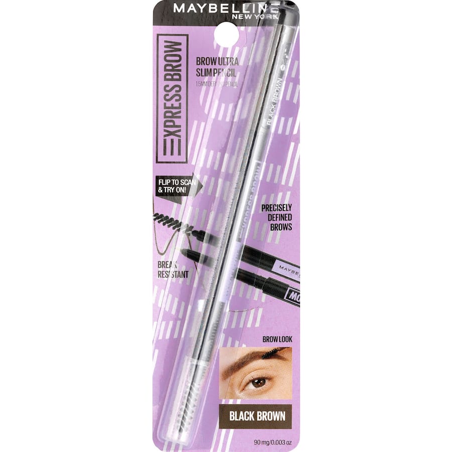Maybelline Brow Pencil Ultra Slim Black Brown 1ea