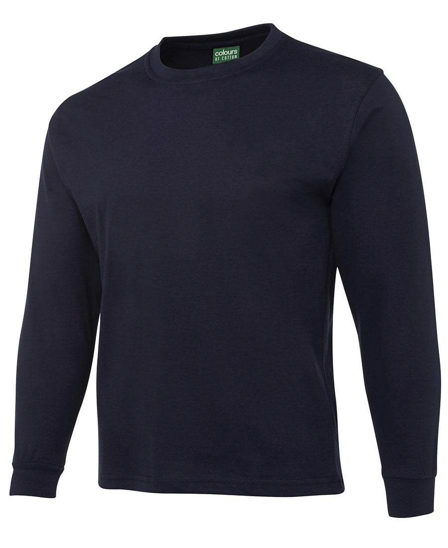 JB's Wear, Cotton Long Sleeve T-Shirt, 1LS - Navy (Size: S)