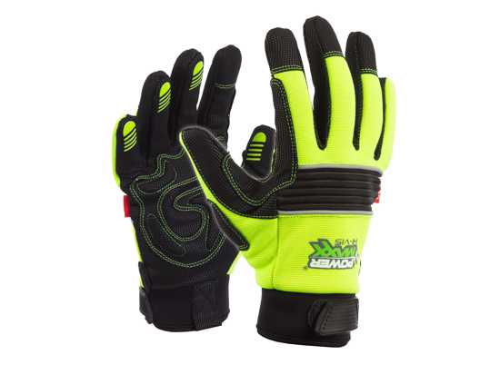 Powermaxx Hi-Vis Tough Premium Leather Rigger (Pair) - - Size: 8