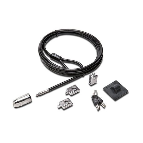 Kensington Microsaver 2.0 kit secures desktop PCs and peripherals with a cut-resistant cable and strong lock head.