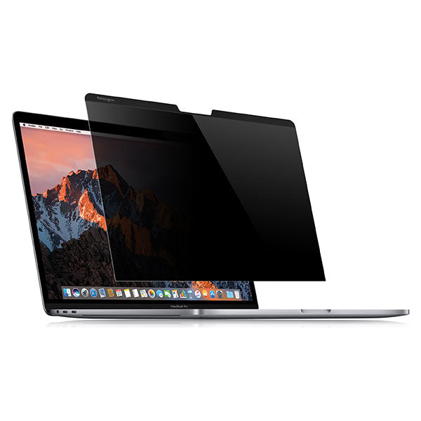 Kensington Privacy Screen for MacBook Pro 13" limits viewing angle to protect sensitive information and reduce eye strain.