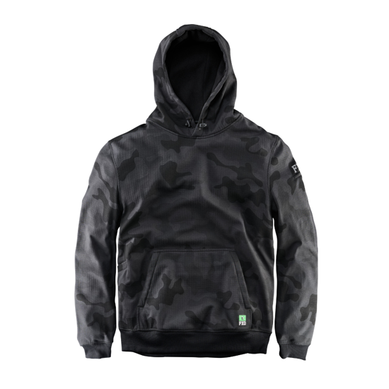 FXD, Fleece Hoodie, WF-1 (Each) - Black/Camo - Size: L