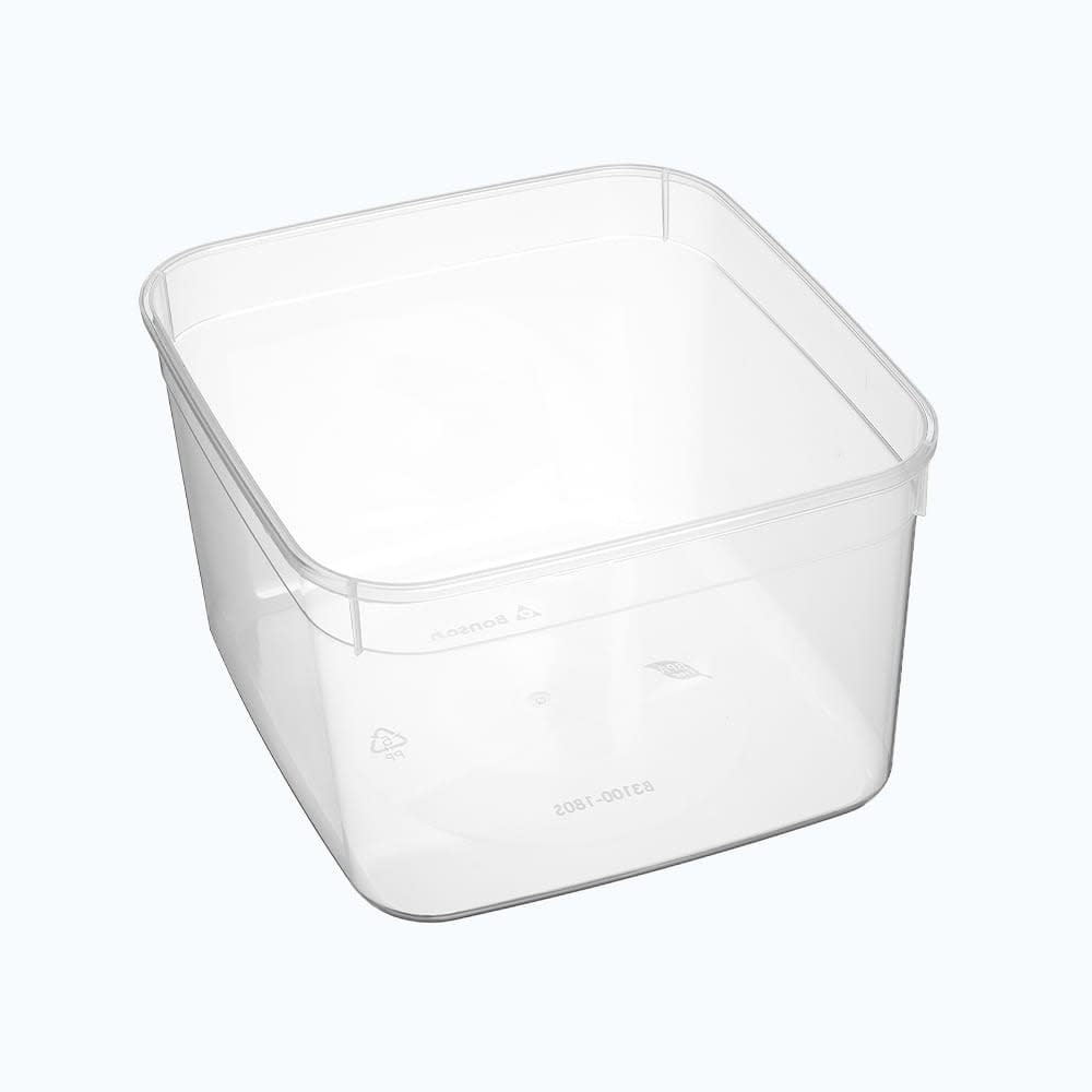Bonson Clear Square Container 3100ML 10 (Pack)