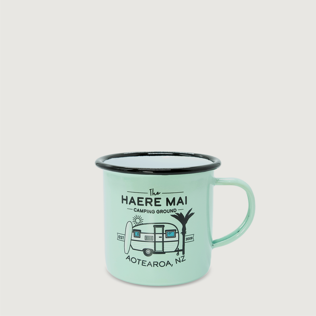 Moana Road - The Haere Mai Enamel Mug - Mint (Small) - 2 units