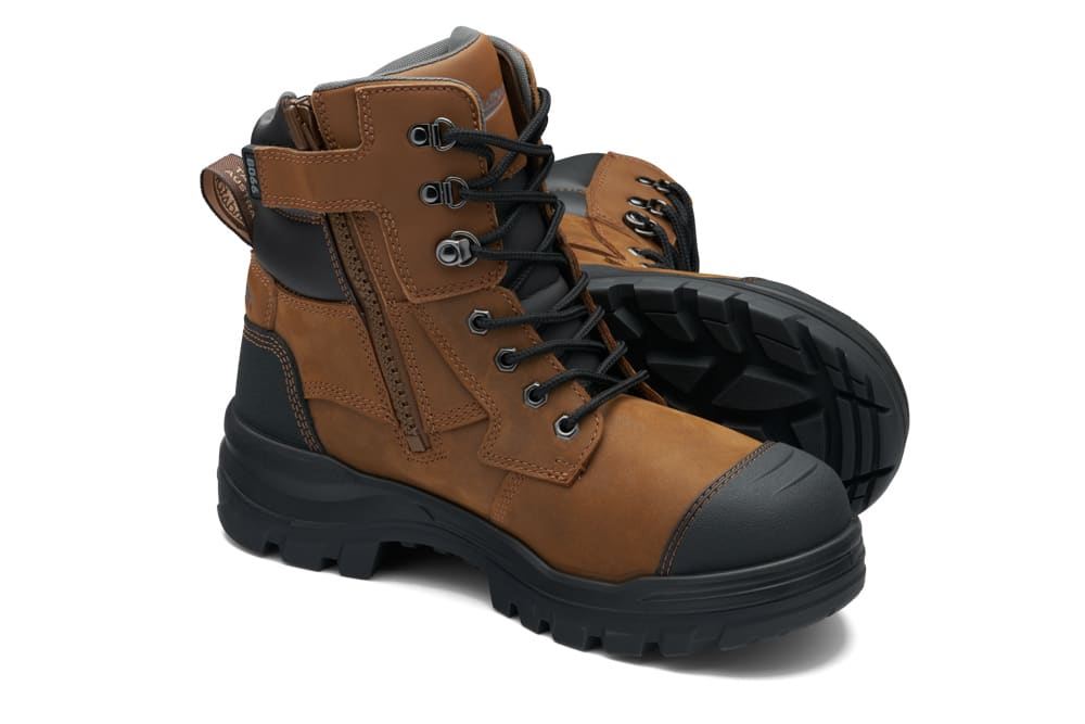 Blundstone 8066 Rotoflex Zip Sided Safety Boots - Saddle (Size: 08)