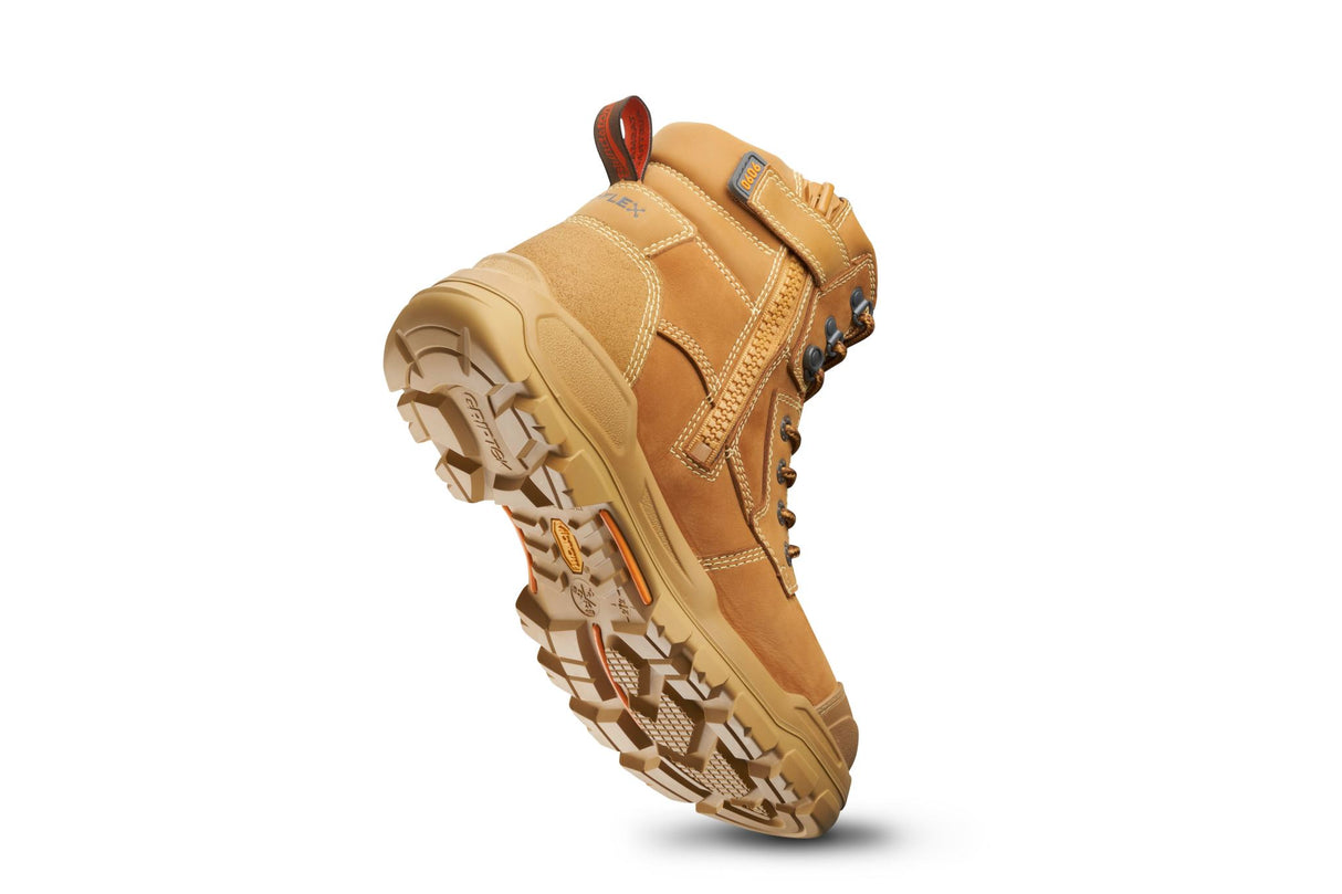 Blundstone 9090 Rotoflex Zip Sided Safety Boots - Wheat - 06