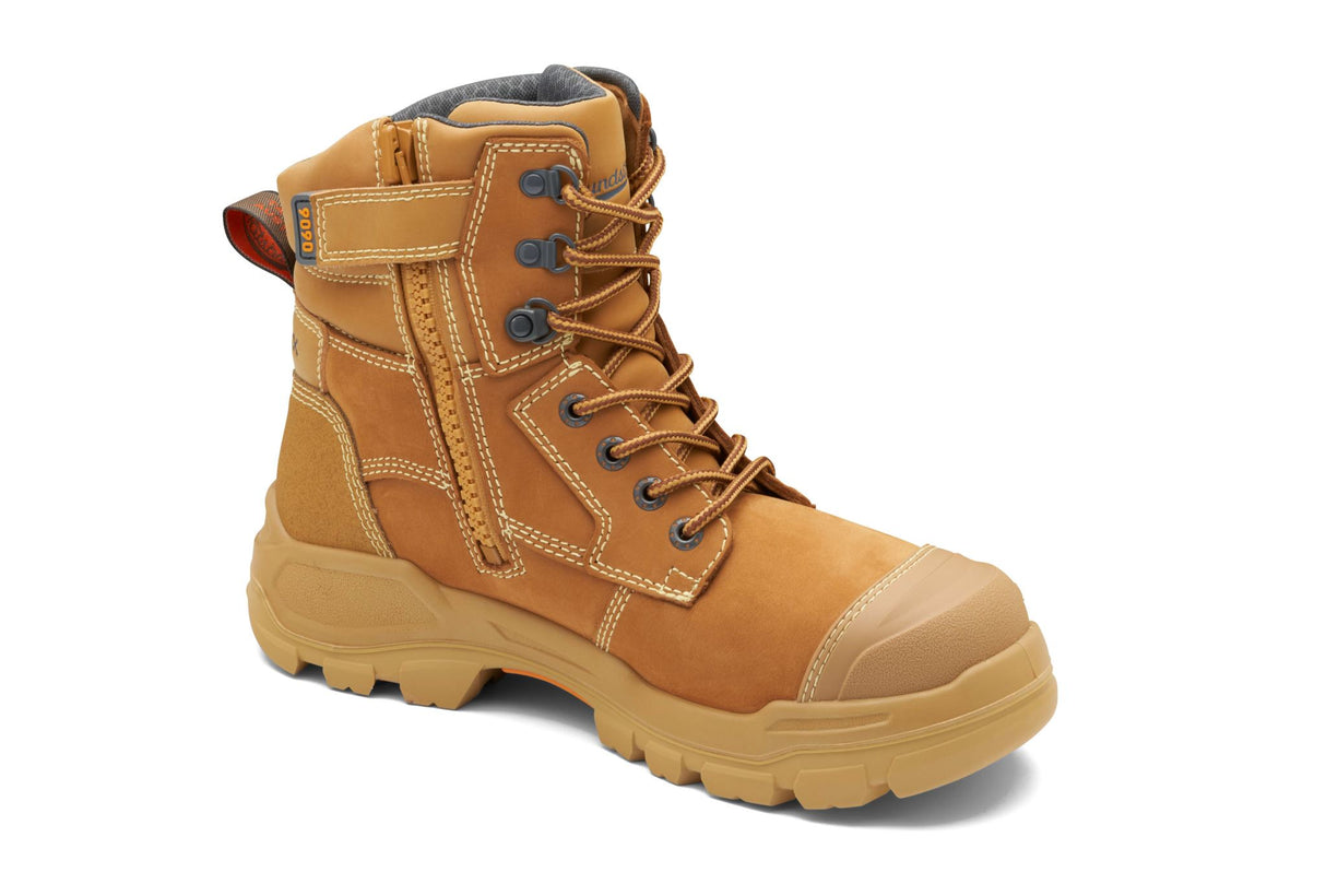 Blundstone 9090 Rotoflex Zip Sided Safety Boots - Wheat (Size: 06)