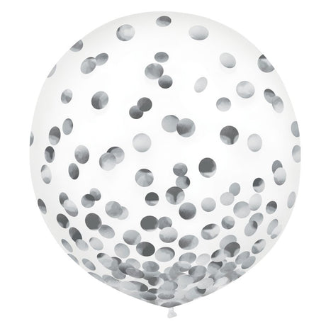 Pack of 2 elegant 24in silver latex balloons perfect for celebrations, weddings, and parties, crafted from durable latex.