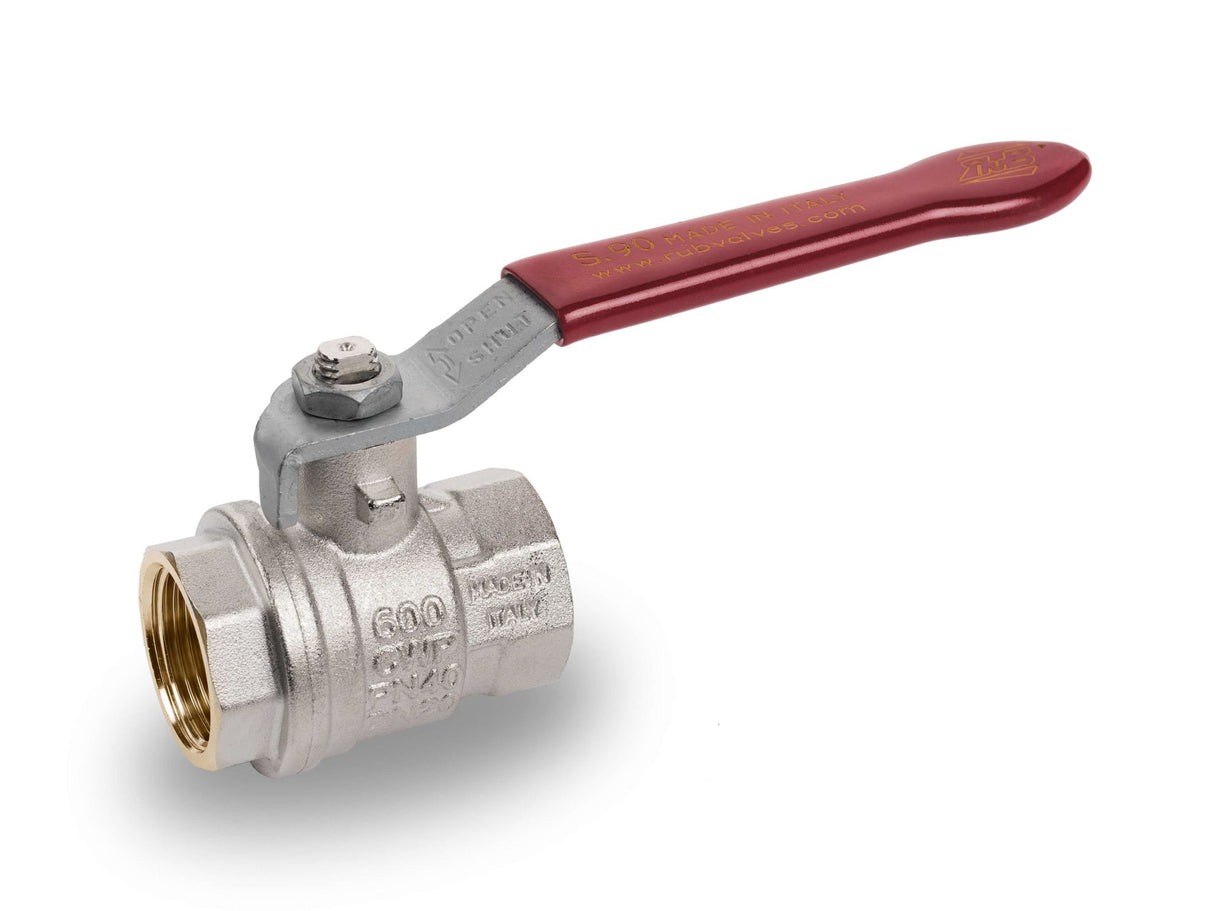 RuB s.90 Brass Ball Valve with Lever Handle 32mm BSPP