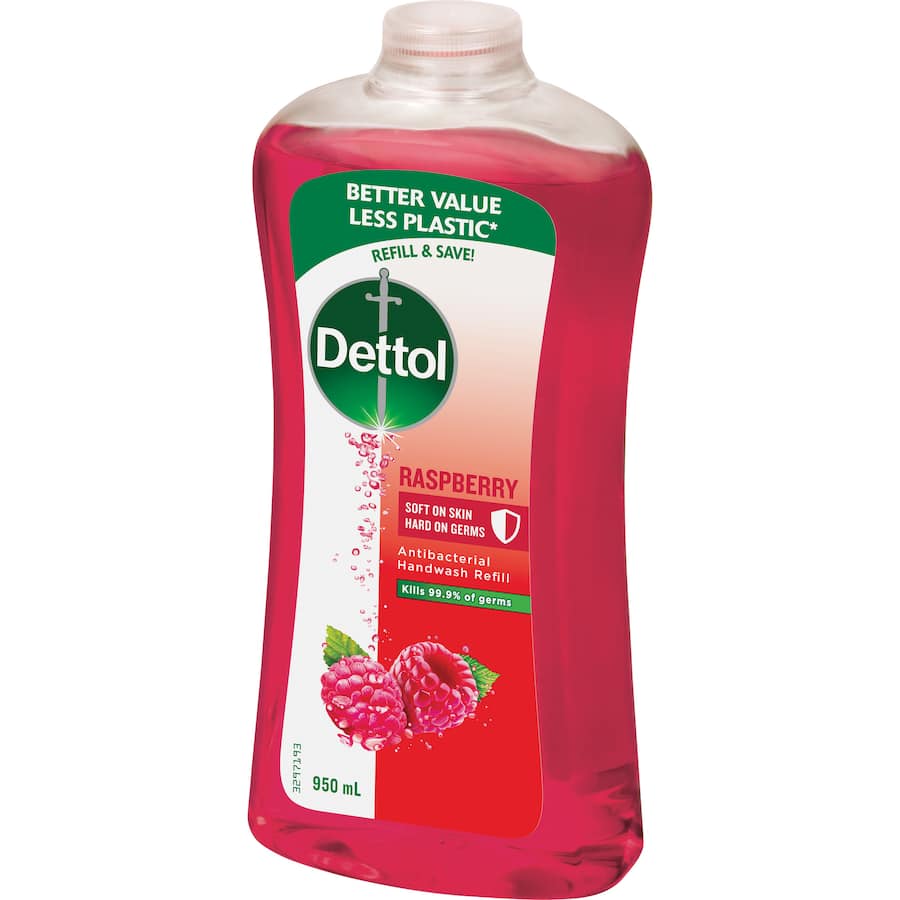 Dettol Hand Wash Refill Raspberry 950mL