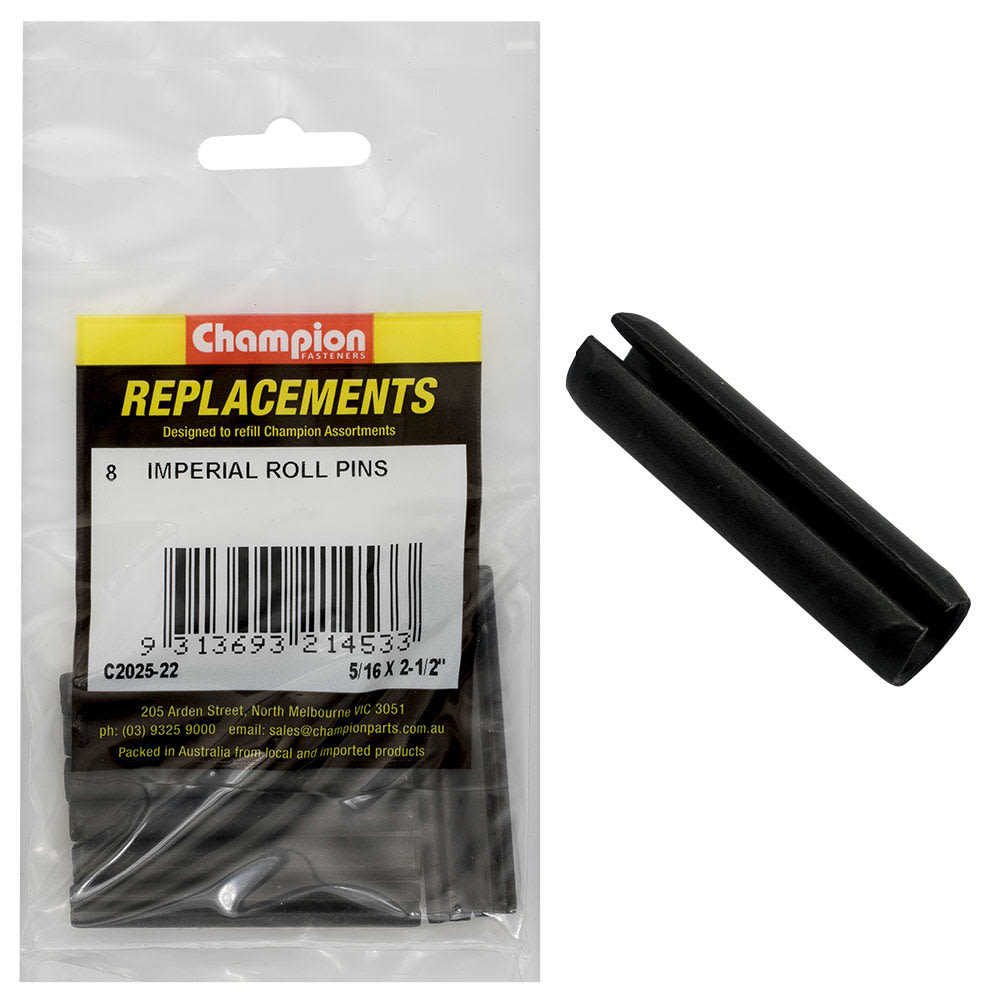 Champion Imperial Roll Pin 5/16" x 2-1/2" Pack of 8