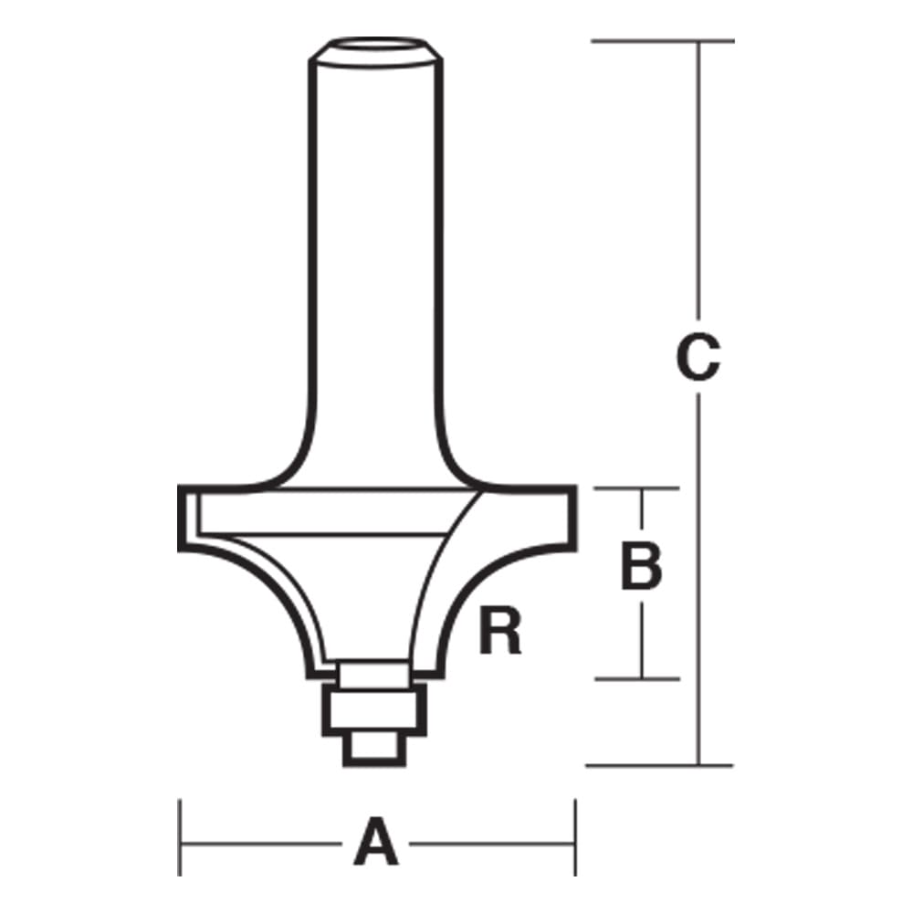 Carbitool Beading Bit W/Bear 6mm