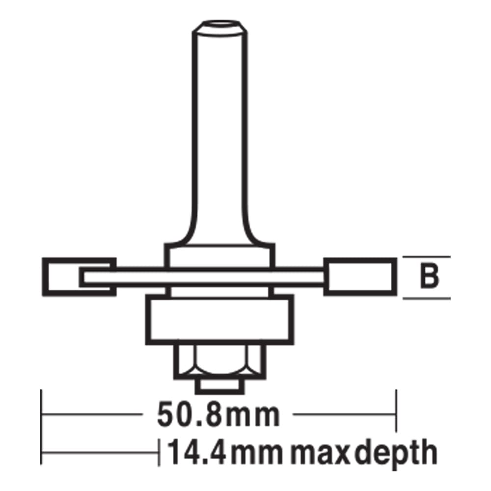 Carbitool Slotting Cutter Assembly 4mm