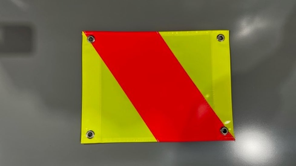 Transport Sign | Hazard Flag Right Only-W400mm x H300mm (Each)