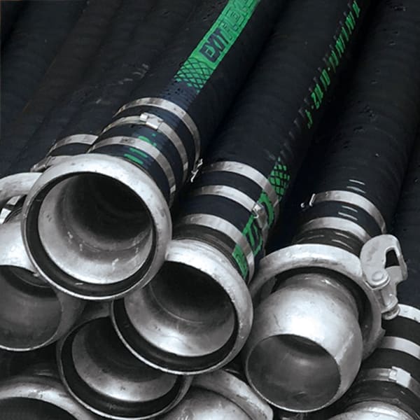 Exitflex Corrugated Water Suction Hose Assembly 102mm x 6.0m - HOSE ASSMBLY