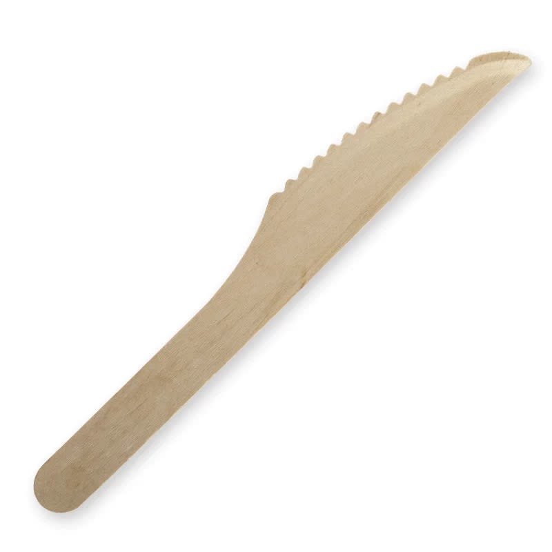 BioPak Wooden Knife 16cm 2000 (Case)