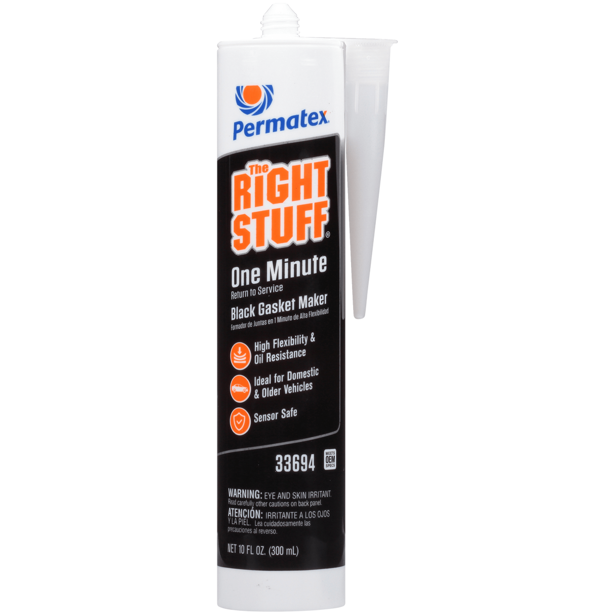 Permatex Right Stuff 1 Minute Black Gasket Maker-300ml (Each)