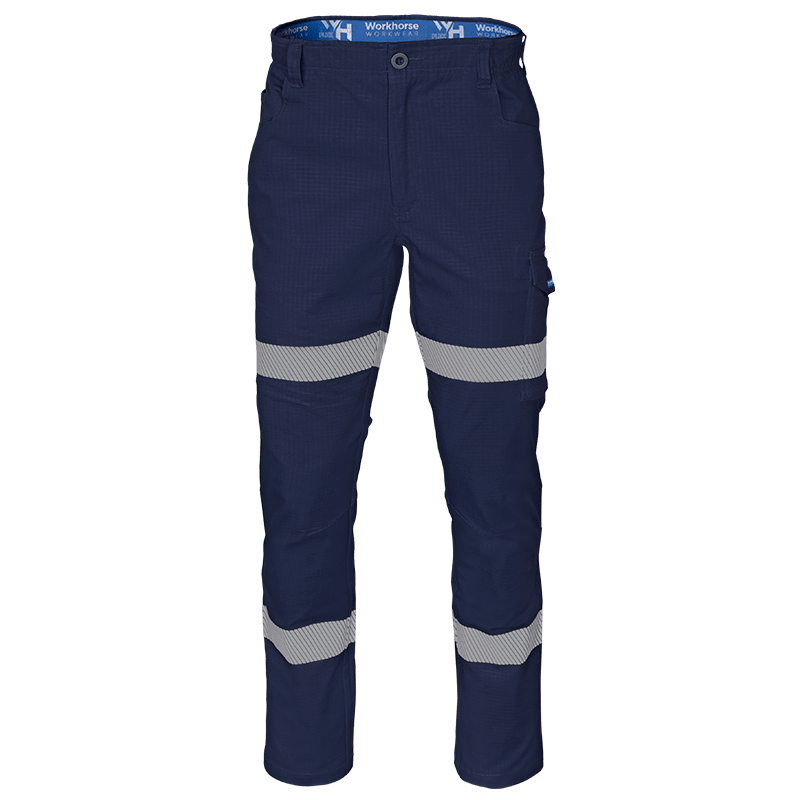 Workhorse, Stretch Ripstop Cargo Pant, MPA099 Regular Fit - Navy (Size: 87)