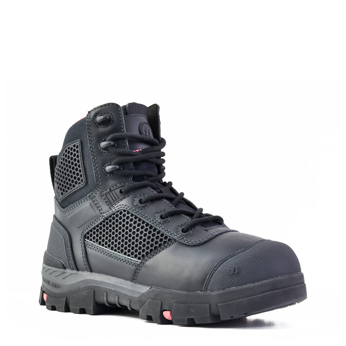 Bata Avenger Black Women's Lace up Safety Boot - Black (Size: 05)
