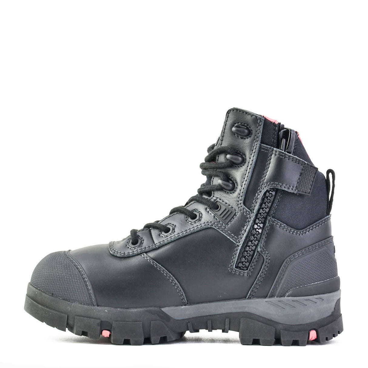 Bata Avenger Black Women's Lace up Safety Boot - Black (Size: 06)