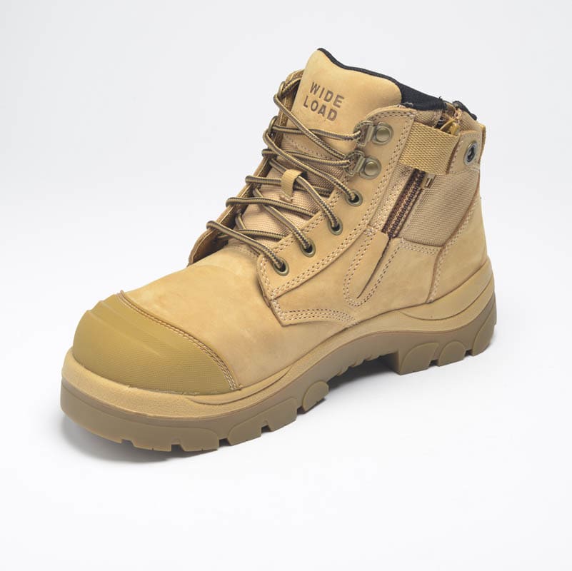 Paraflex, 690WZ Extra Wide Zip Sided Safety Boot - Wheat - 12