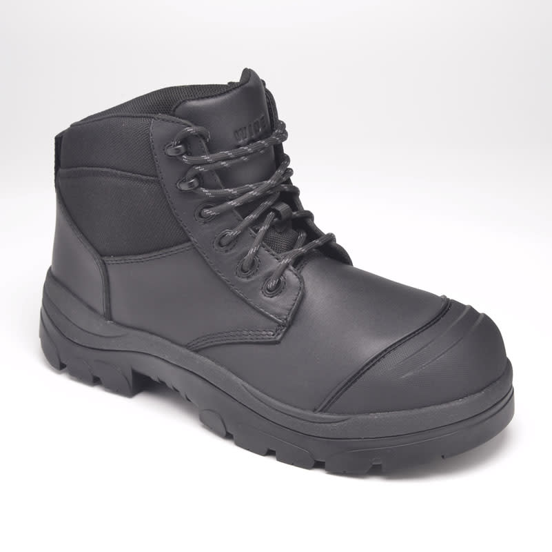 Paraflex, 690BLWC Extra Wide Lace up Safety Boot - Black (Size: 07)