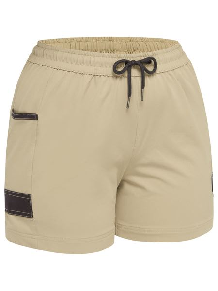 Bisley, Women's Flx & Move 4-Way Stretch Short - Stone (Size: 16)