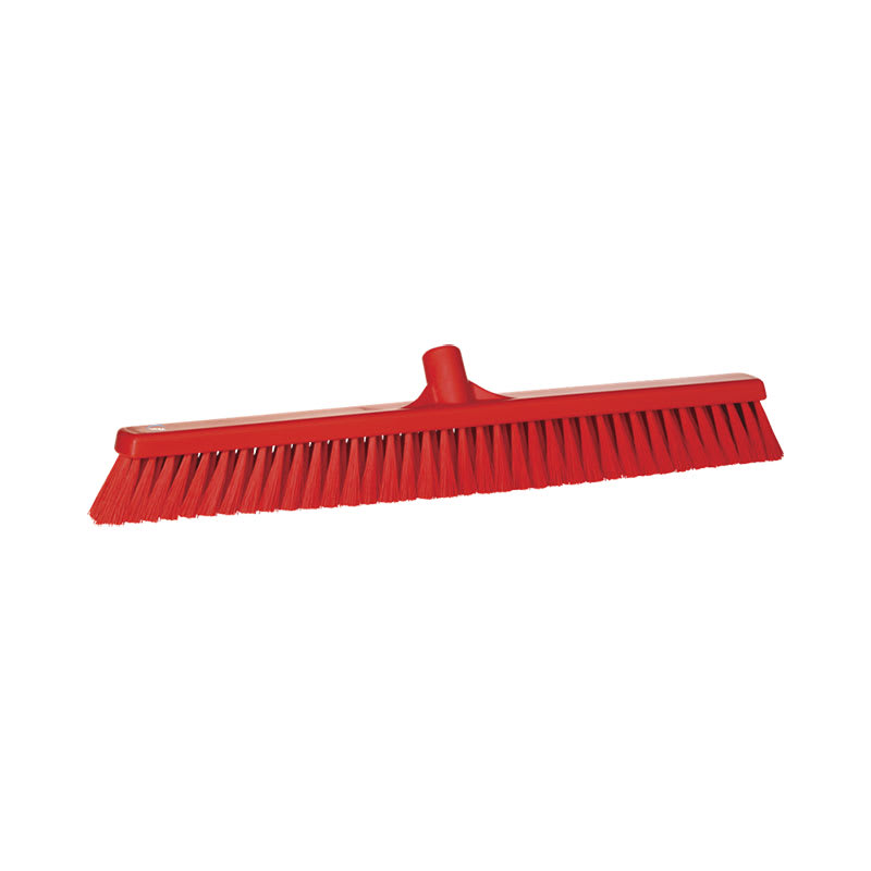 Vikan Floor Broom 28/3199 Medium Bristle 610mm - Red