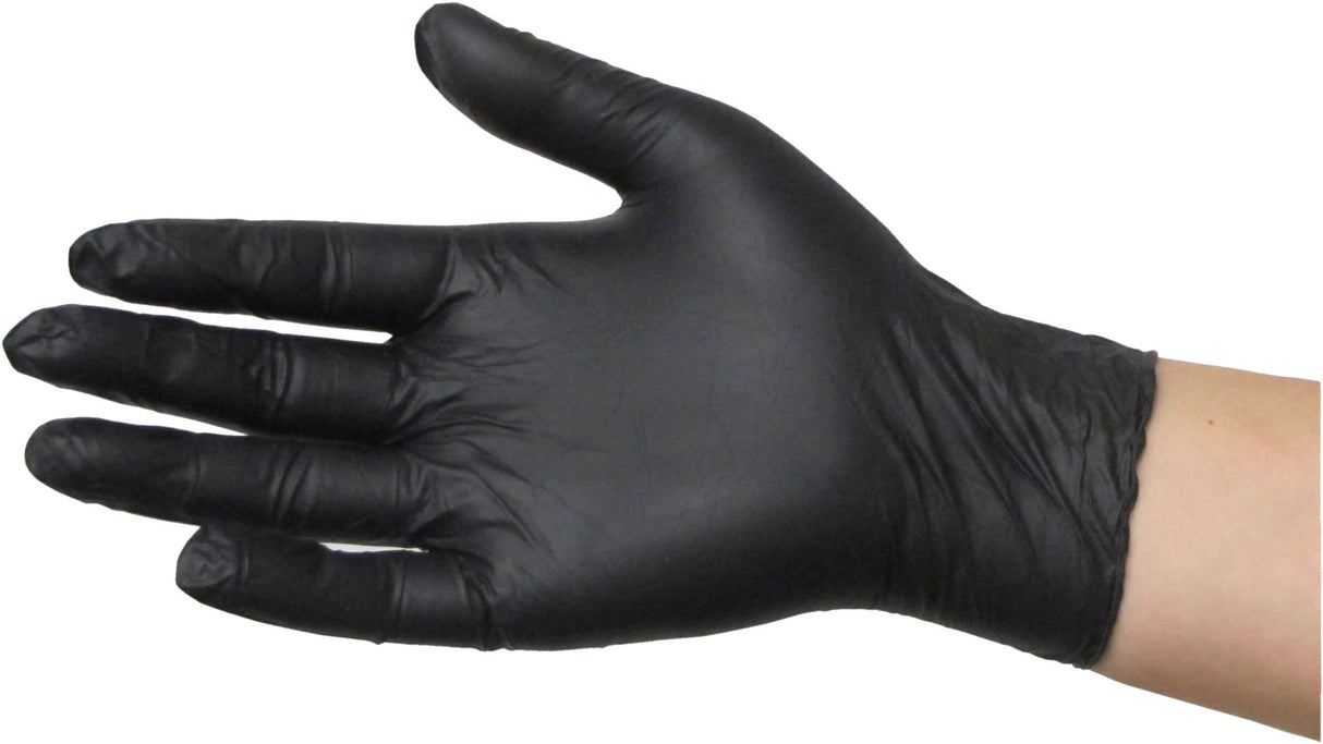 Black Dragon Nitrile Gloves Powder Free Black(Pack of 100) - Standard - 2XL