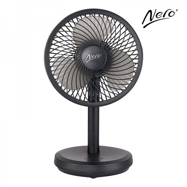 Nero USB Desk Fan Black-13cm (Each)