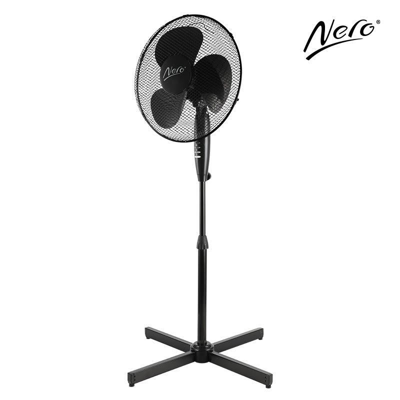 Nero Pedestal Fan Black-40cm (Each)